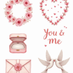Valentine’s Day & Love - Sticker Sheet v16